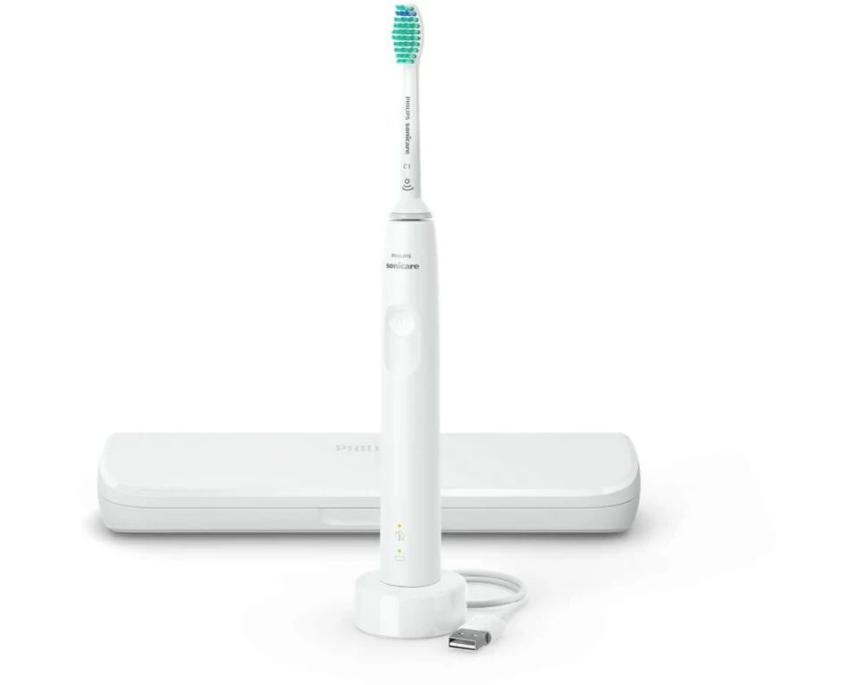 Philips Schallzahnbürste Sonicare Series 3100 HX3673/13 Weiss