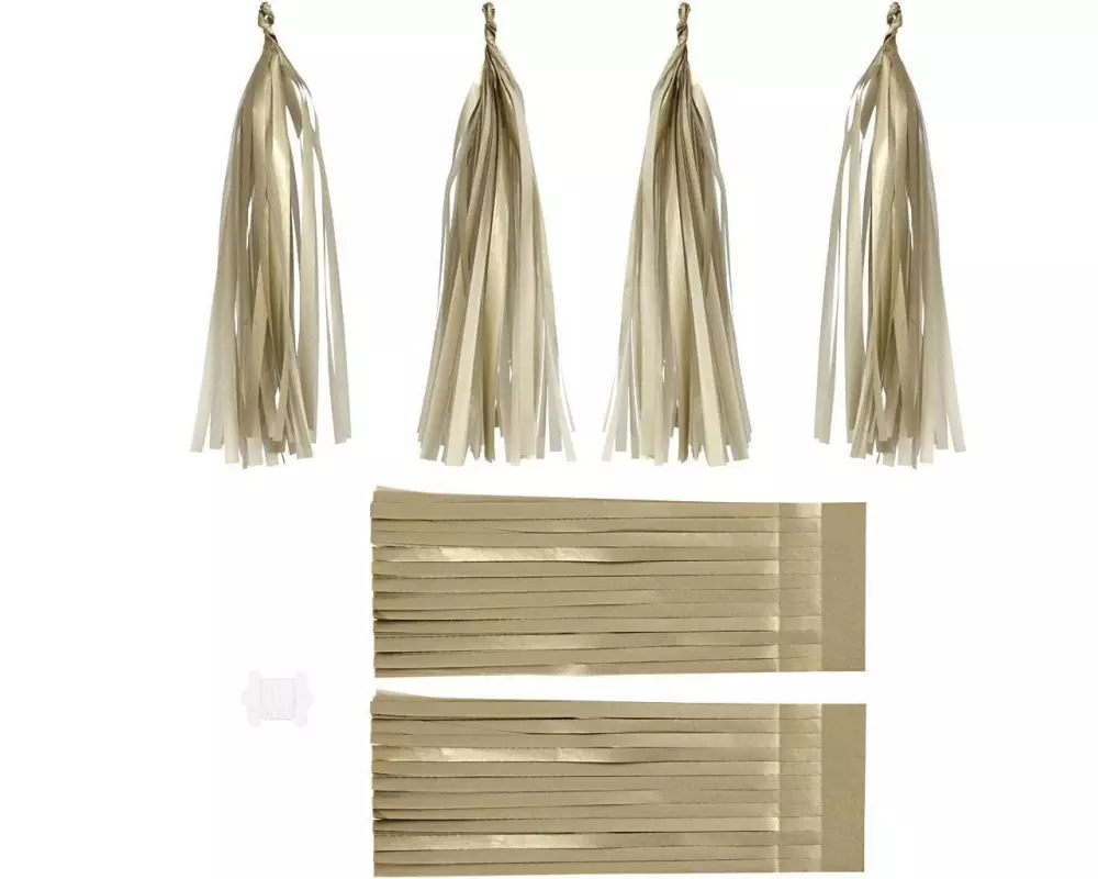 Creativ Company Quasten 12 x 35 cm 12 Stück, Gold