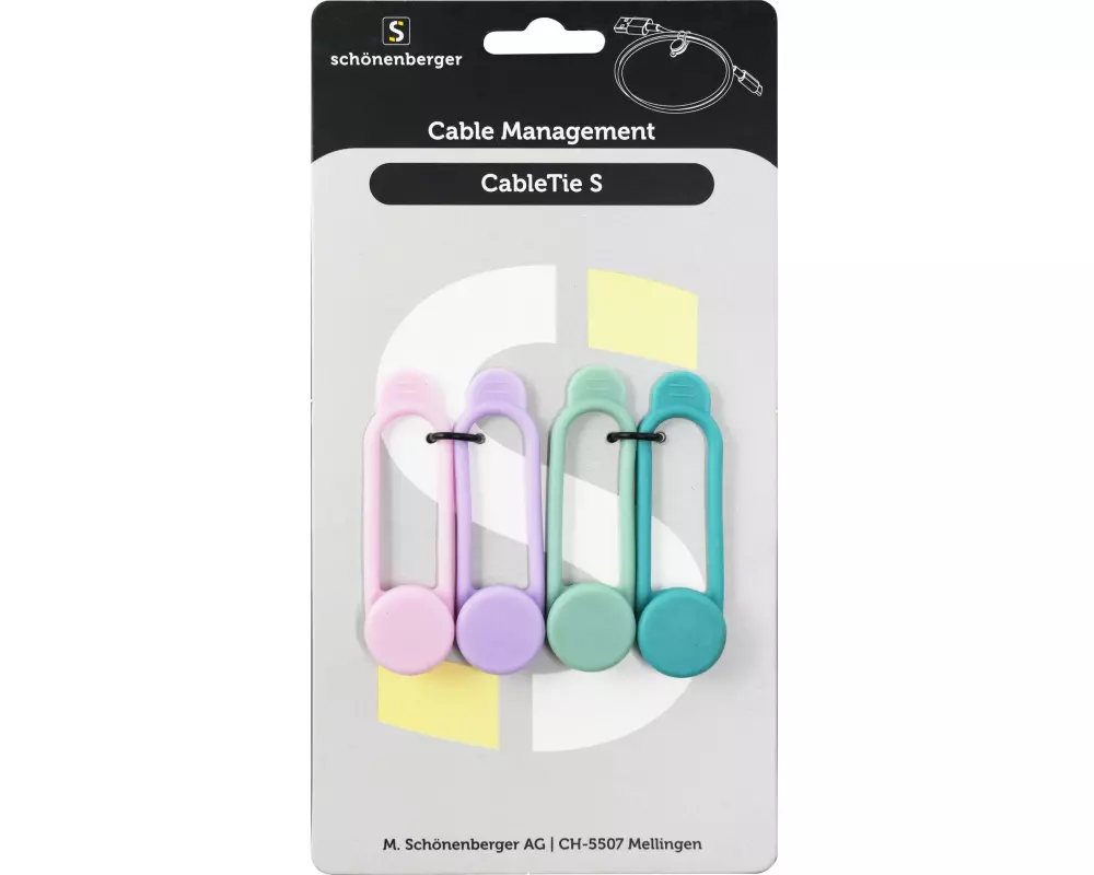 Schönenberger CableTie S Kabelhalterungen, 63 mm, Mehrfarbig