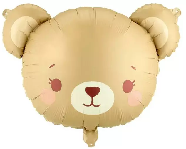 Partydeco PartyDeco Folienballon Bär Braun