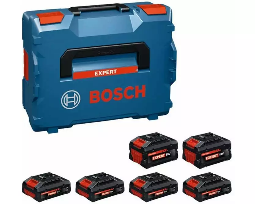 Bosch Professional Akku 4x EXBA18V-40 + 2x EXBA18V-80 L-BOXX