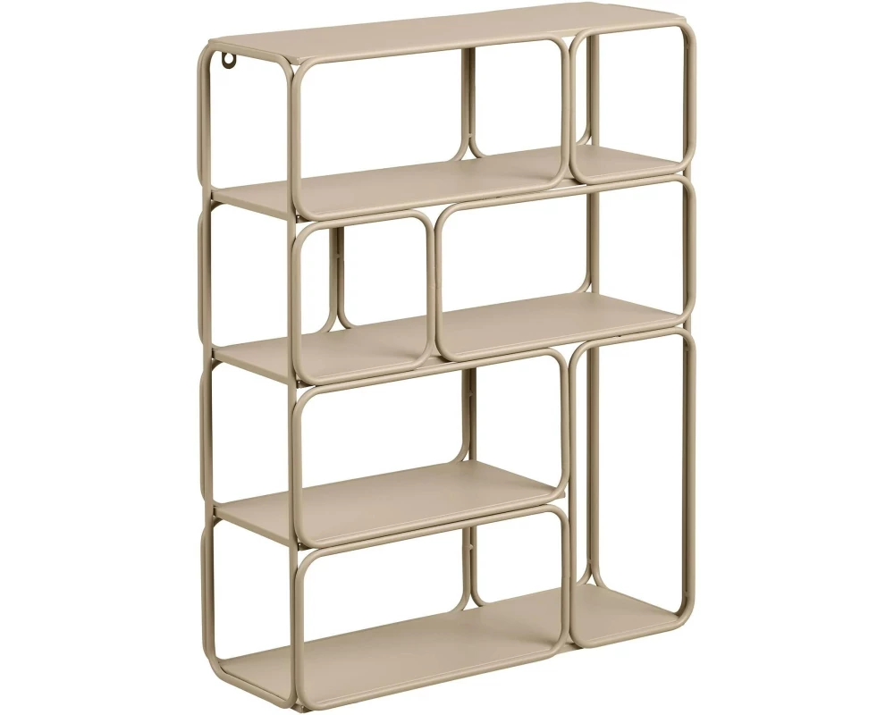 House Nordic Wandregal Lanciano, 48 x 18 x 64 cm, Beige