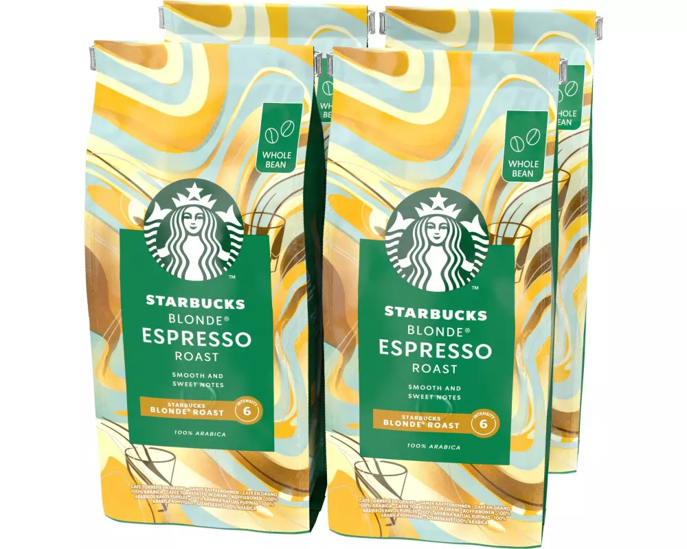 Starbucks Kaffeebohnen Blonde Espresso Roast 4 x 450 g