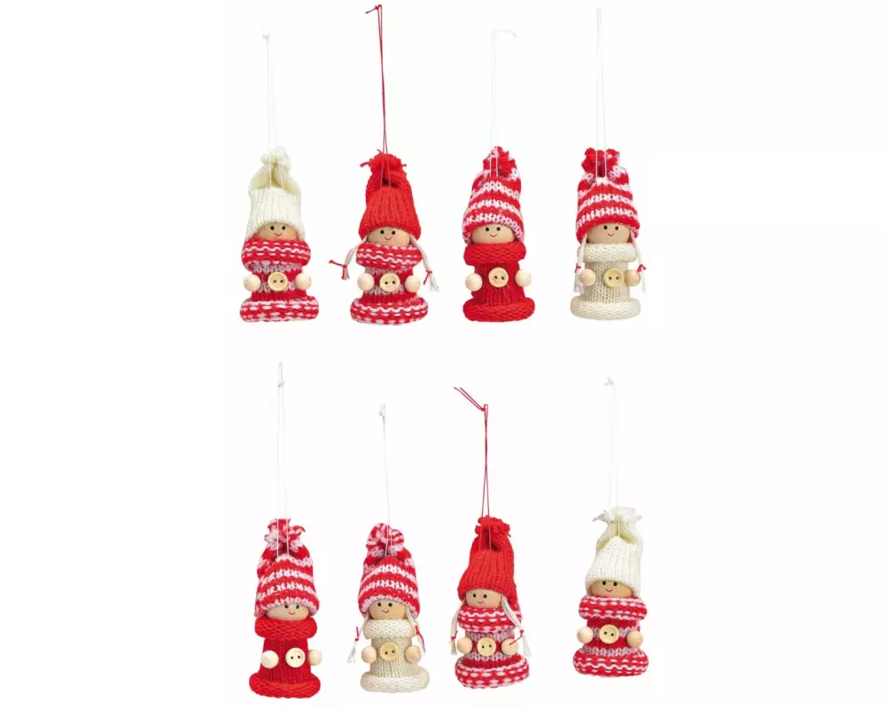 G. Wurm Weihnachtsschmuck Winterkinder 8er Set