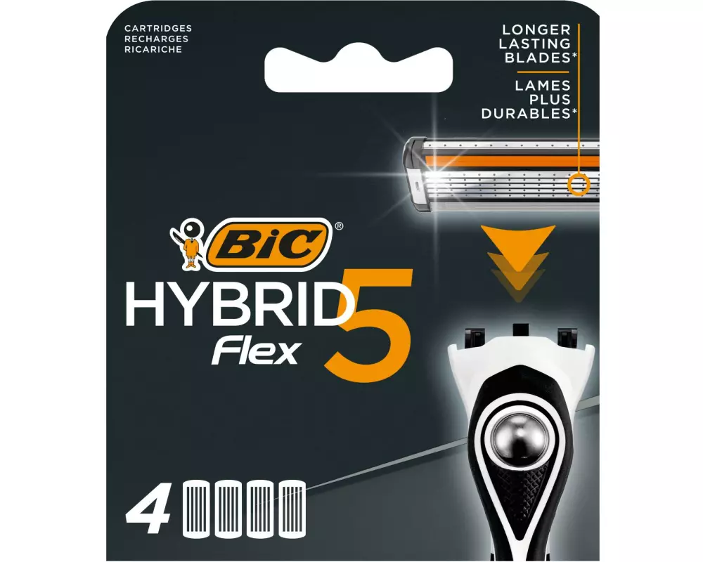 BIC Rasierklingen Hybrid 5 Flex 4 Stück