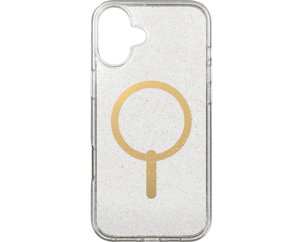 ZAGG Milan Cases Snap Apple 702315127 iPhone 16 Plus,Gold Glitter
