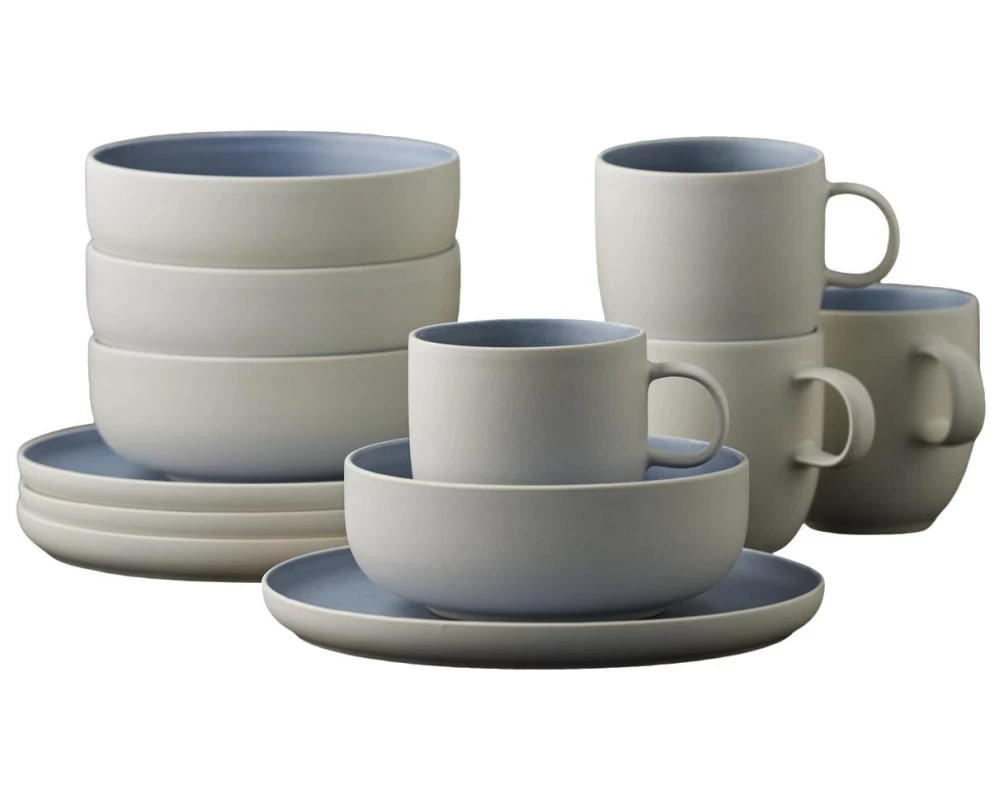 Studio Round Speise-Service North 12-teilig, Blau