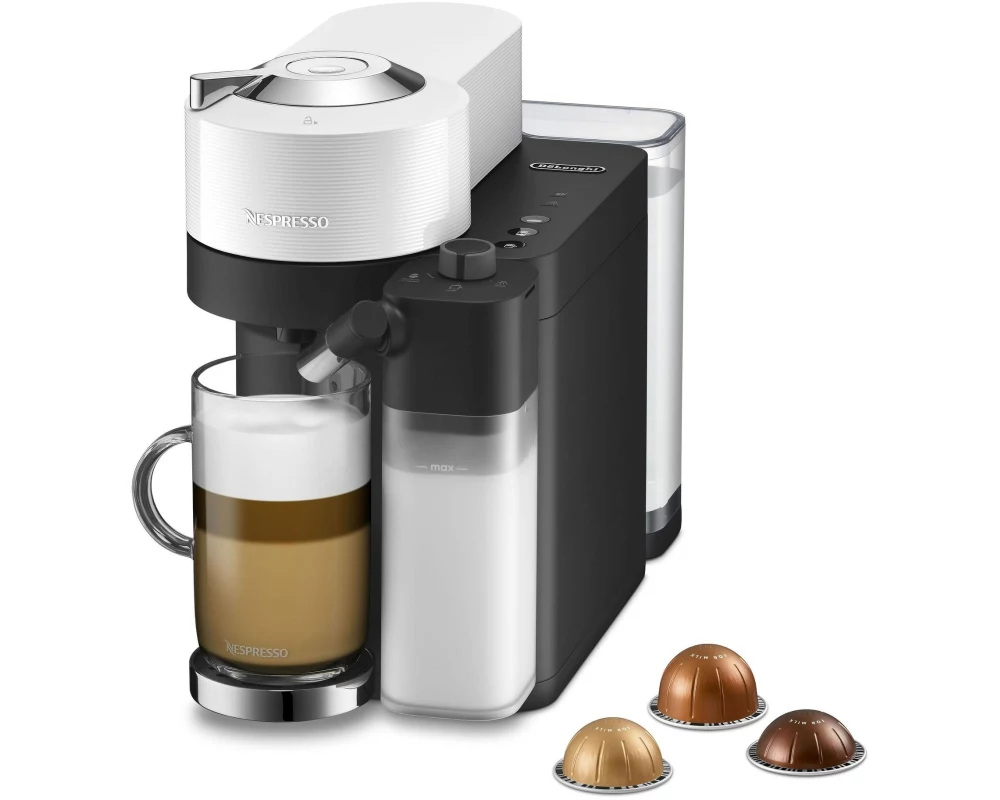 De'Longhi Kaffeemaschine Nespresso Vertuo Lattissima ENV300.W Weiss