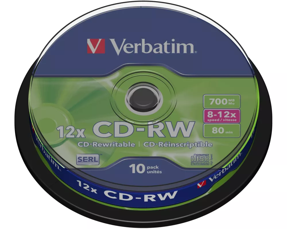 Verbatim CD-RW 0.7 GB, Spindel (10 Stück)