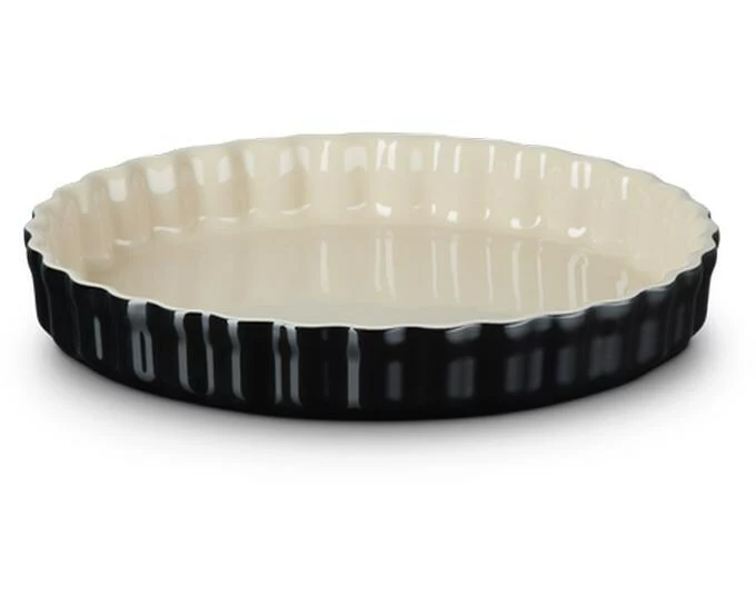 Le Creuset Tarte Form Ø 28 cm, Schwarz glänzend