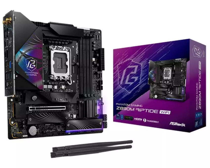 ASRock Mainboard Phantom Gaming Z890M Riptide WiFi