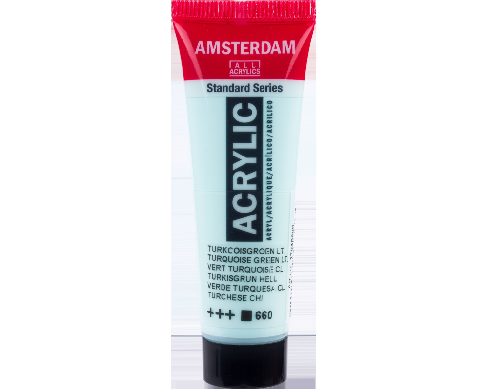 AMSTERDAM Acrylfarbe 20ml 17046600 Türkisgrün Hell 660