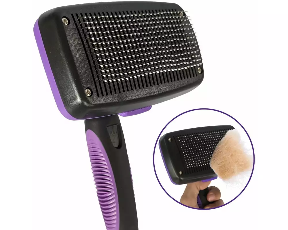 Quick Aid Ergo Selbstreinigende Haustierbürste