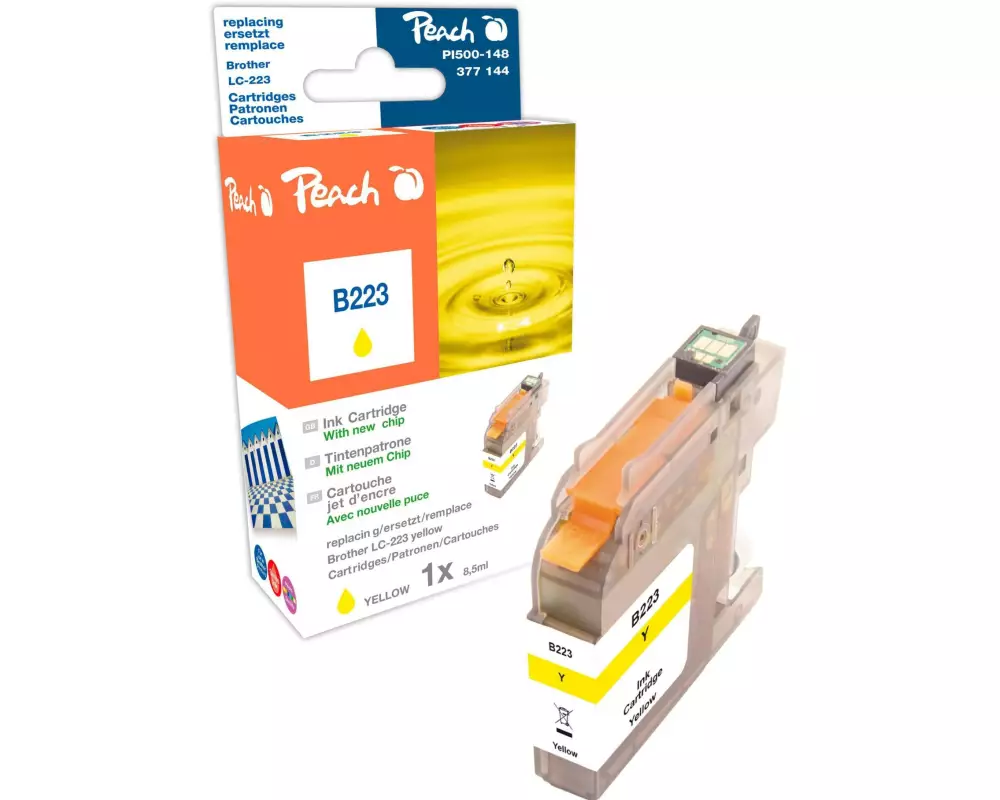 Peach Tinte Brother LC-223y Yellow