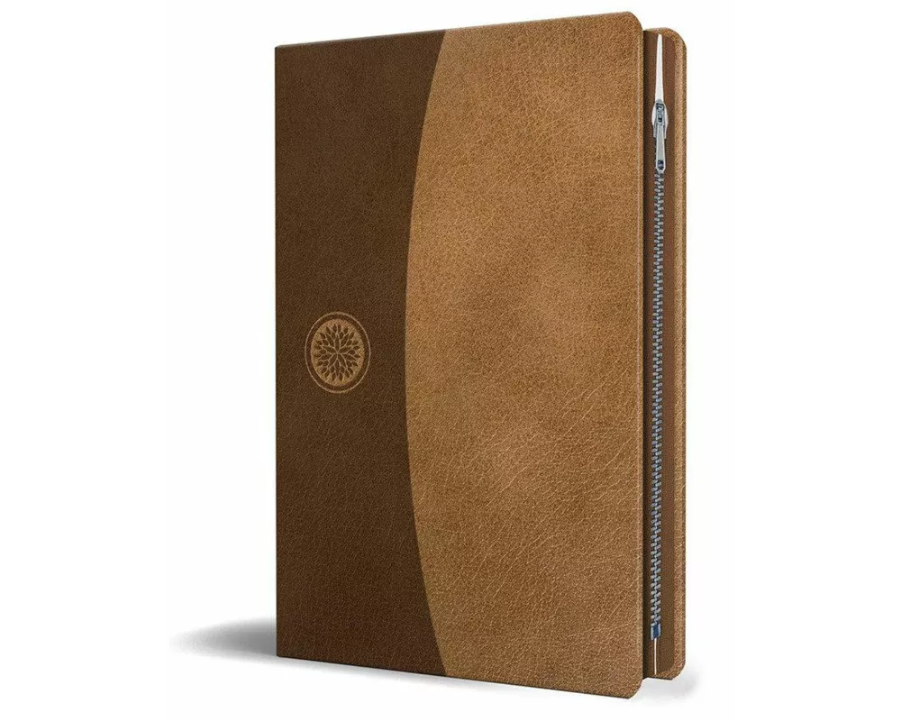 Biblia Reina Valera 1960 Tamaño grande, letra grande piel canela con cremallera / Spanish Holy Bible RVR 1960. Large Size Large Print Brown Leather wi