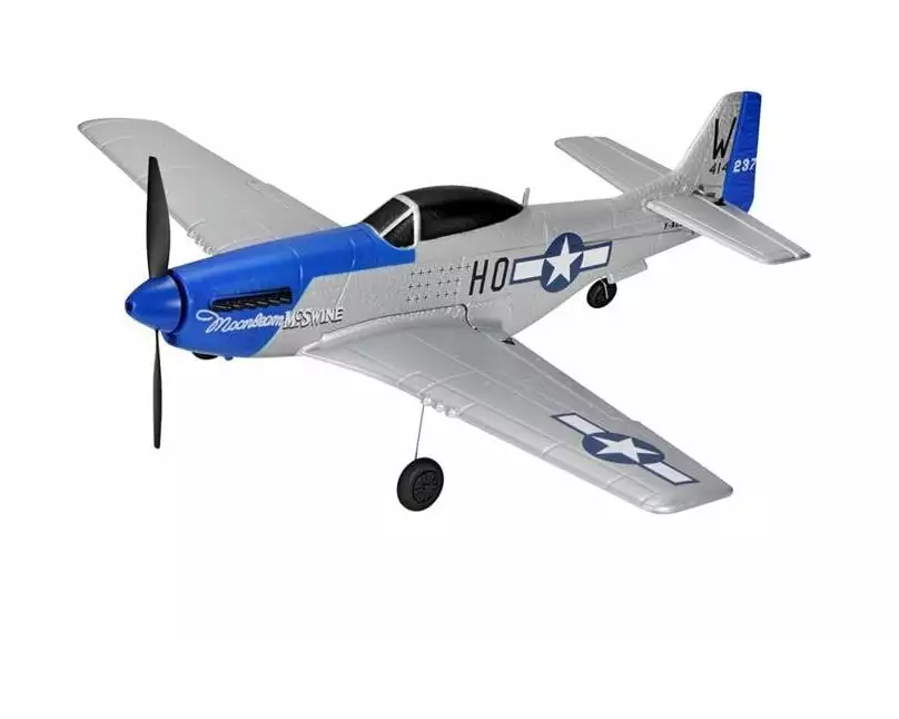 TOP-RC Warbird Mini P51D 450 mm, Blau, RTF