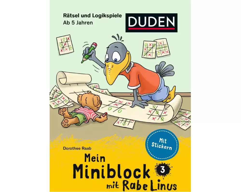 Mein Miniblock mit Rabe Linus - Rätsel und Logikspiele