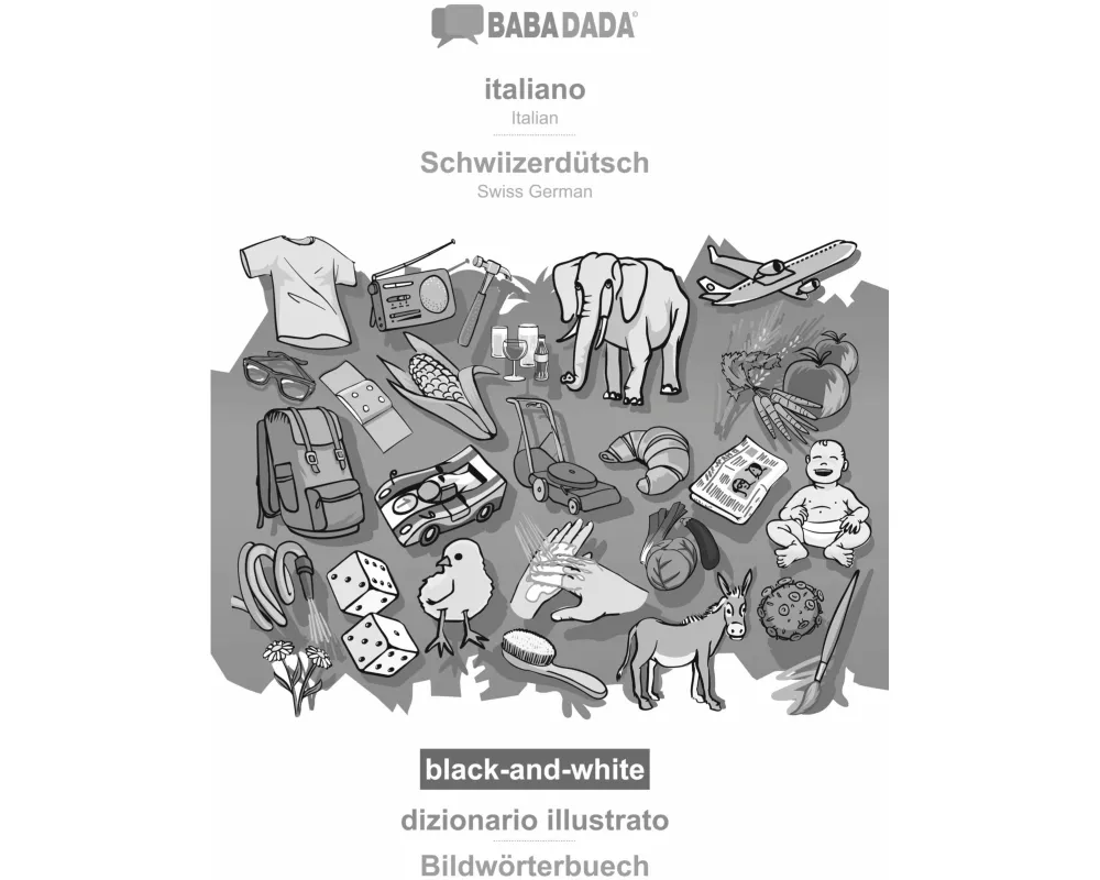 italiano - Schwiizerdütsch, dizionario illustrato, BW