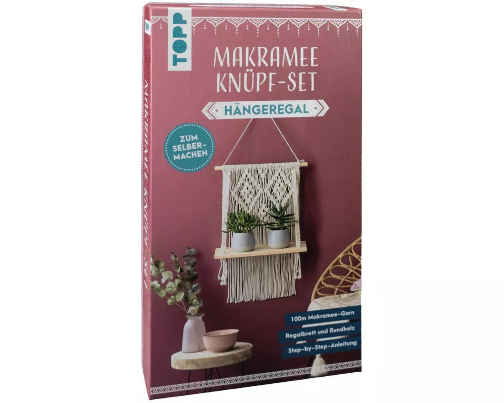 Makramee Knüpf-Set Hängeregal