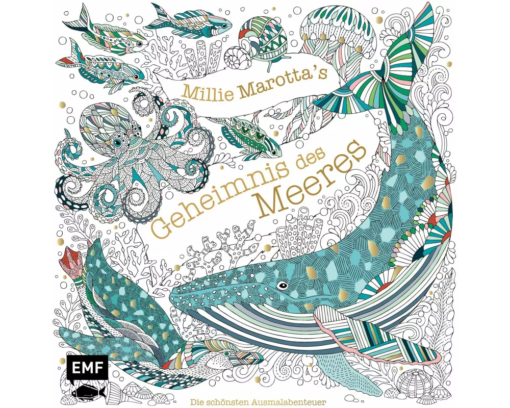 Millie Marotta's Geheimnis des Meeres – Die schönsten Ausmal-Abenteuer