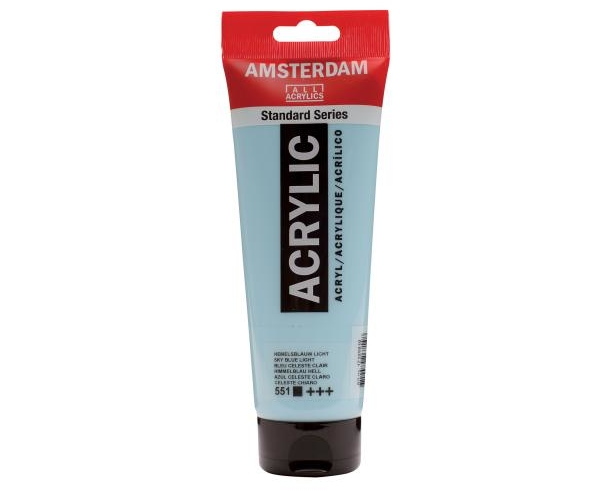 AMSTERDAM Acrylfarbe 250ml 17125510 himmelblau h. 551