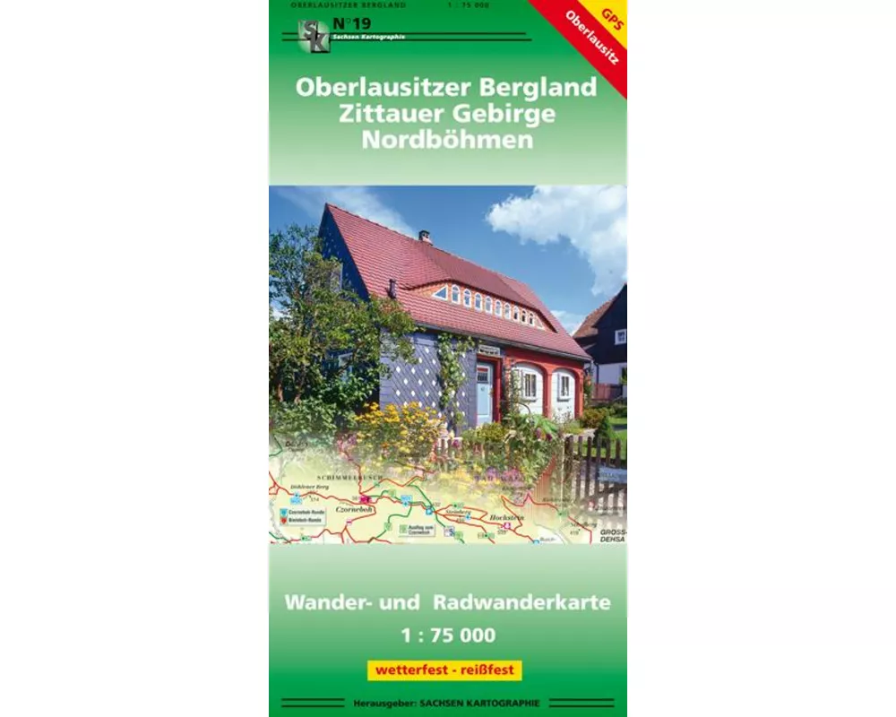 Oberlausitzer Bergland - Zittauer Gebirge - Nordböhmen 1 : 75 000