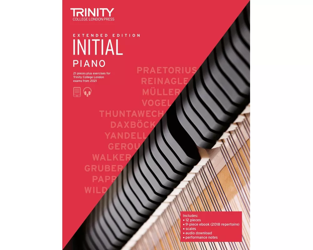 Trinity College London Piano Exam Pieces Plus Exercises From 2021: Initial - Extended Edition