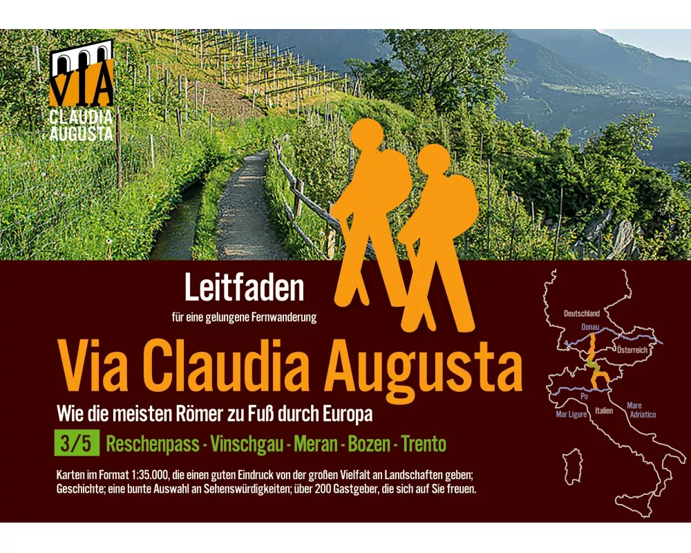 Fern-Wander-Route Via Claudia Augusta 3/5 Reschenpass-Trento