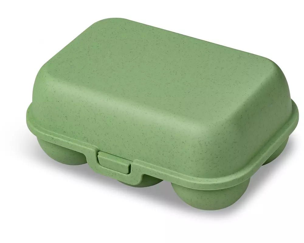 Koziol Eierbox To Go mini 17 cm x 11.8 cm, Grün