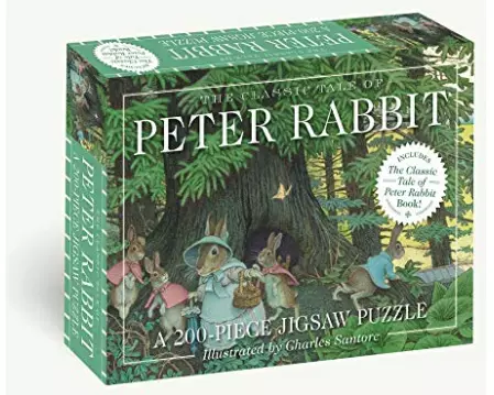The Classic Tale of Peter Rabbit 200-Piece Jigsaw Puzzle and Book