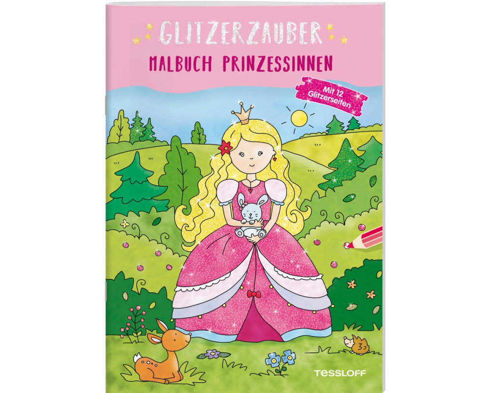 Glitzerzauber Malbuch. Prinzessinnen