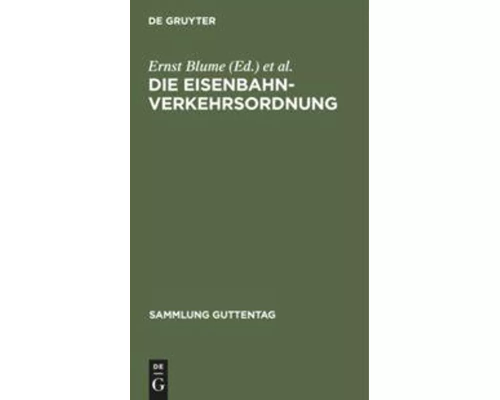 Die Eisenbahn-Verkehrsordnung