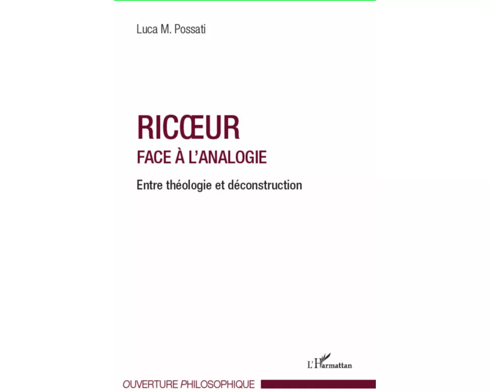Ricoeur face à l'analogie