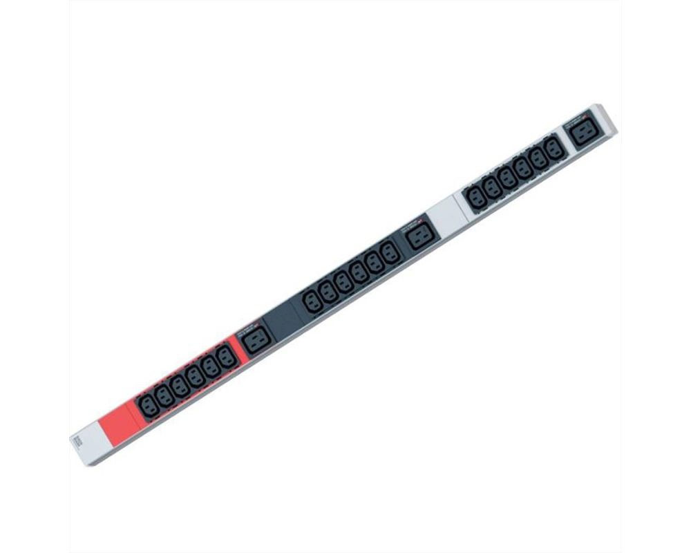 BACHMANN IT PDU ALU 1HE 18xC13 3xC19 Stecker CEE 3L+N+PE 16A