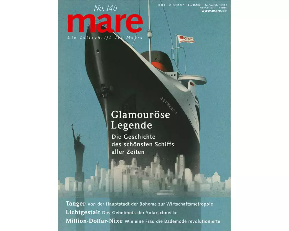 mare - Die Zeitschrift der Meere / No. 146 / Glamouröse Legende des Schiffs „Normandie“