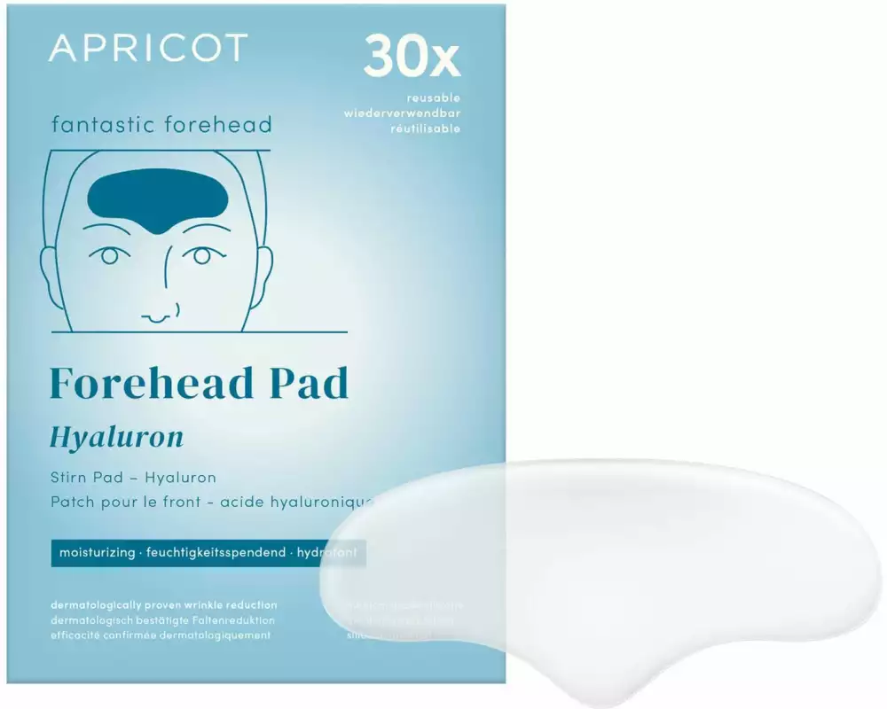 Apricot Stirn Pad mit Hyaluron 1 Stück, wiederverwendbar