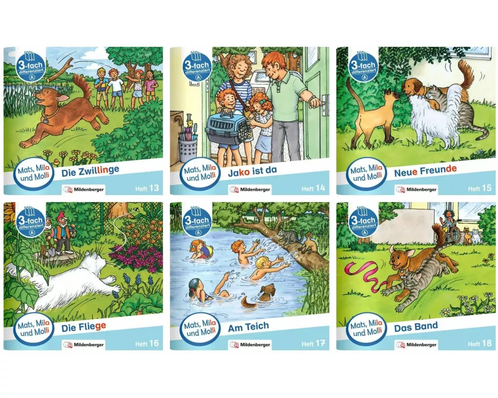 Mats, Mila und Molli - Heft 13-18, Schwierigkeitsstufe A