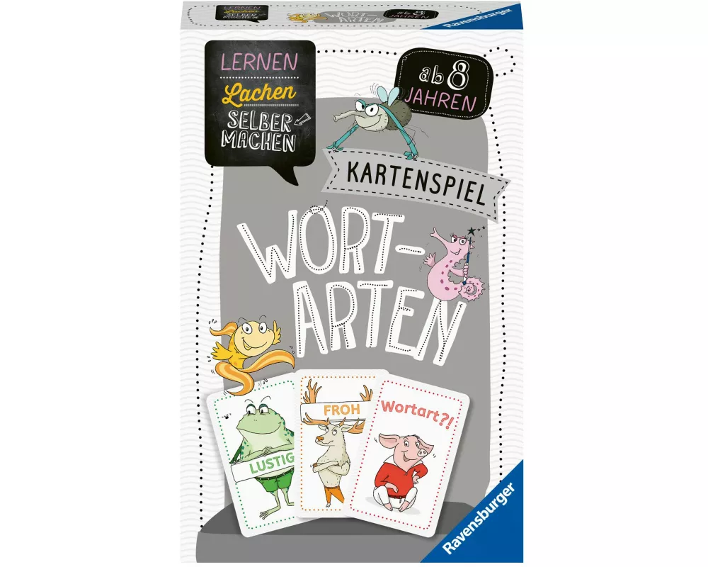 Lernen Lachen Selbermachen: Wortarten - Kartenspiel ab 8 Jahre