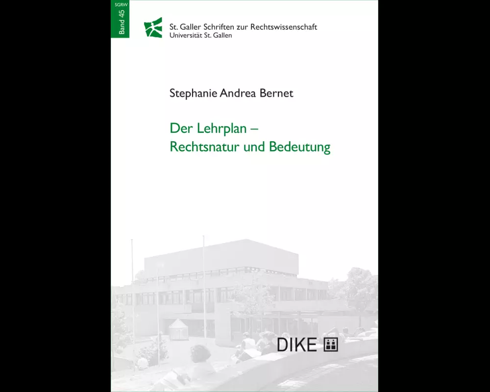Der Lehrplan Rechtsnatur und Bedeutung
