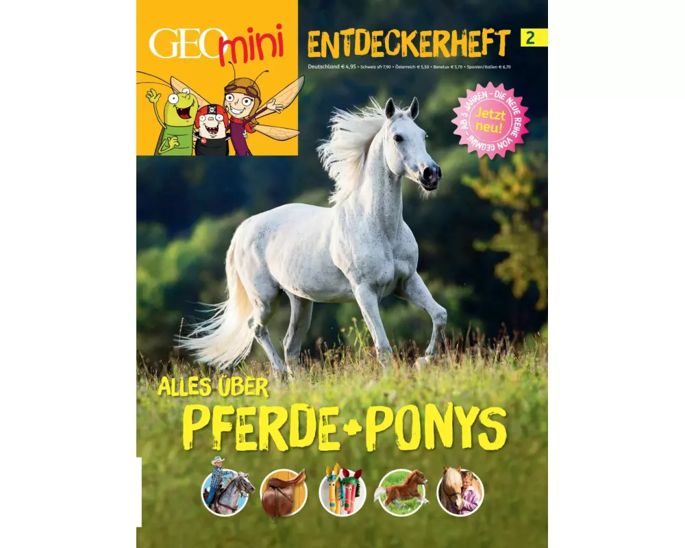 GEO mini Entdeckerheft 2/2016 - Alles über Pferde + Ponys