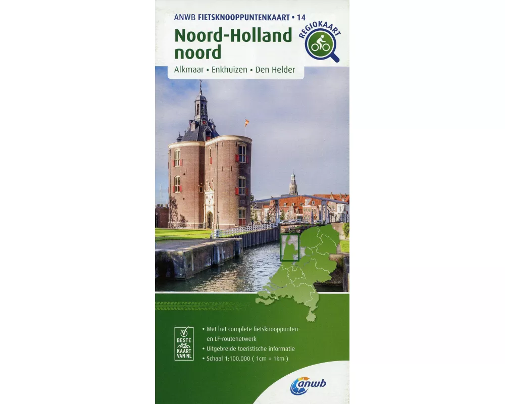 Noord-Holland noord (Alkmaar / Enkhuizen / Den Helder) 1:100 000