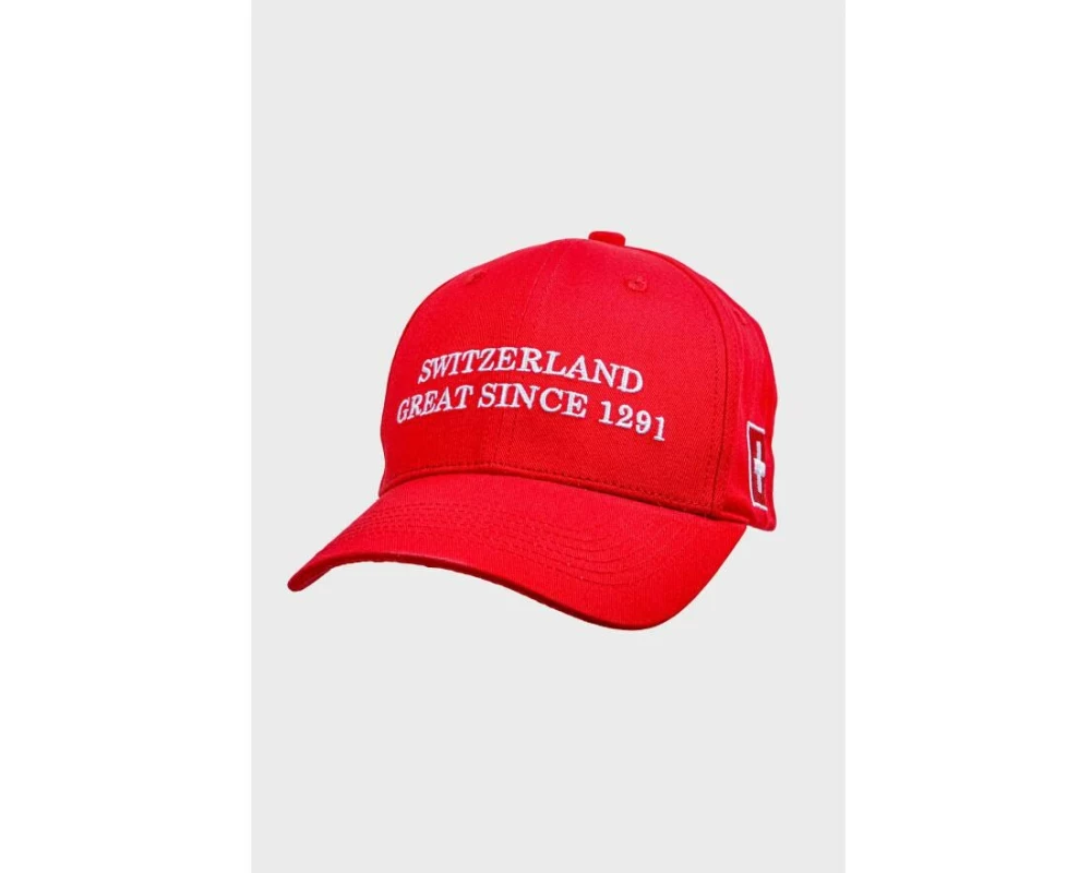 Swissmeme Cap Switzerland great since 1291 Rot