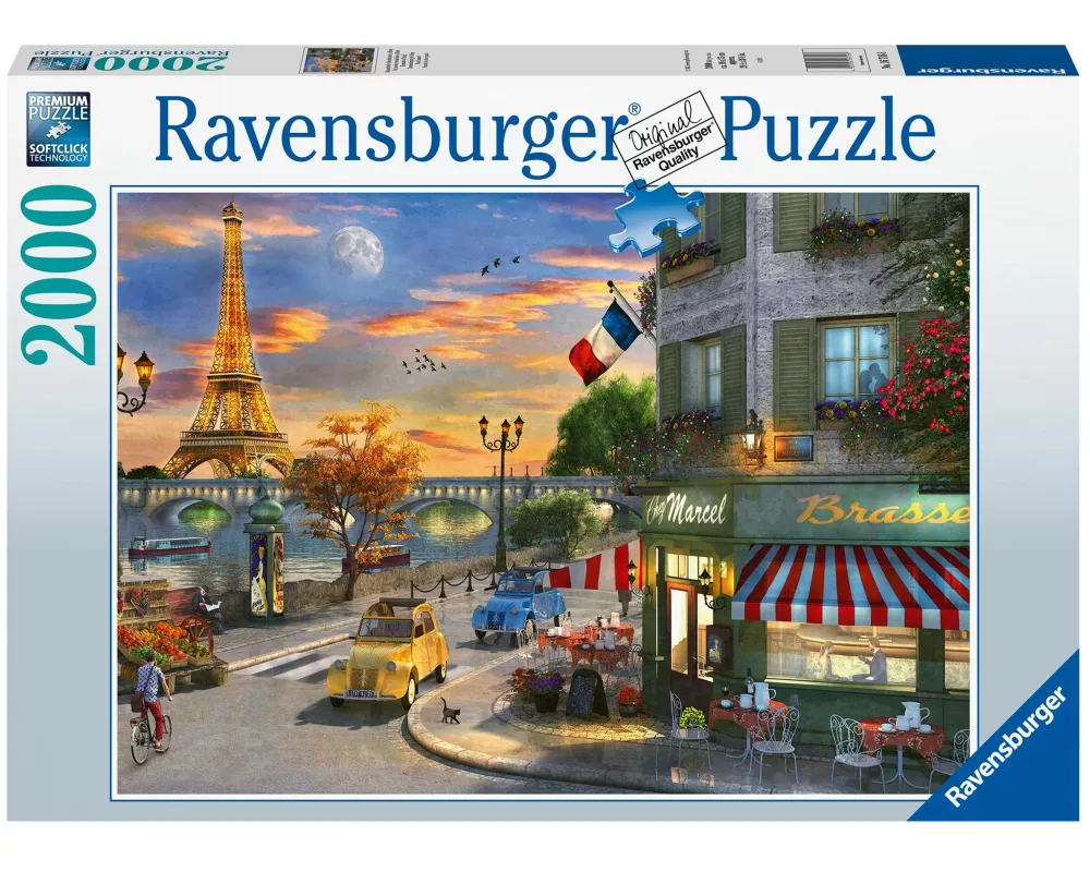 Erwachsenenpuzzle 2000 Teile - Romantische Abendstunde in Paris