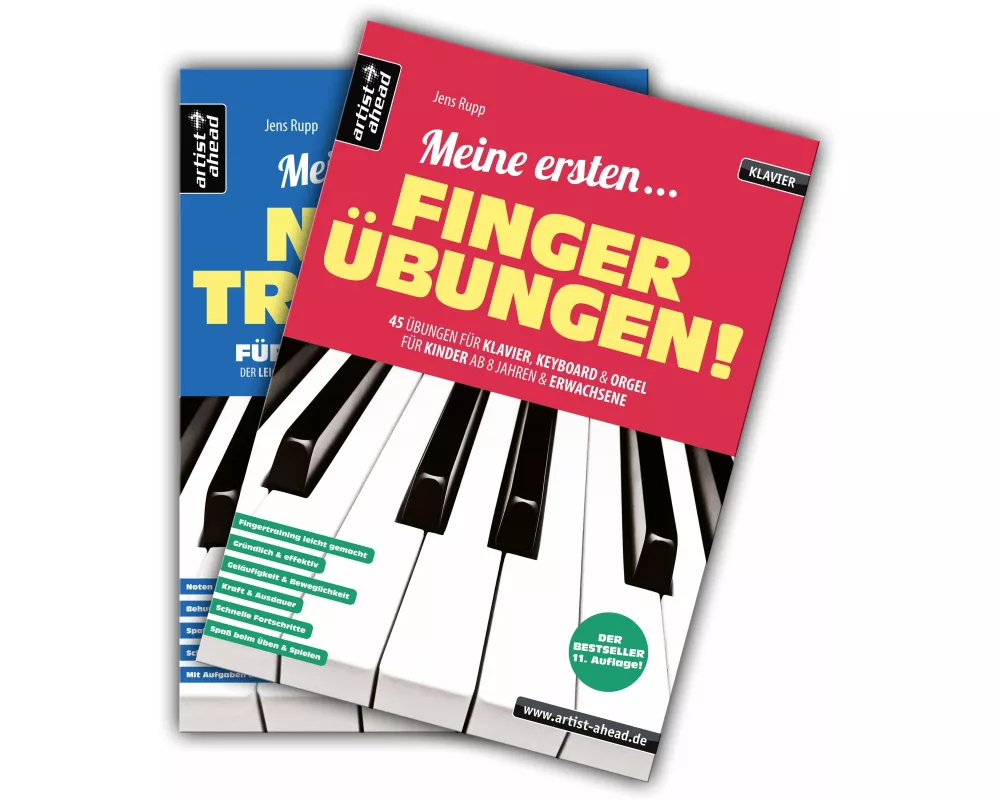 Meine ersten Fingerübungen + Mein erstes Notentraining im Set!