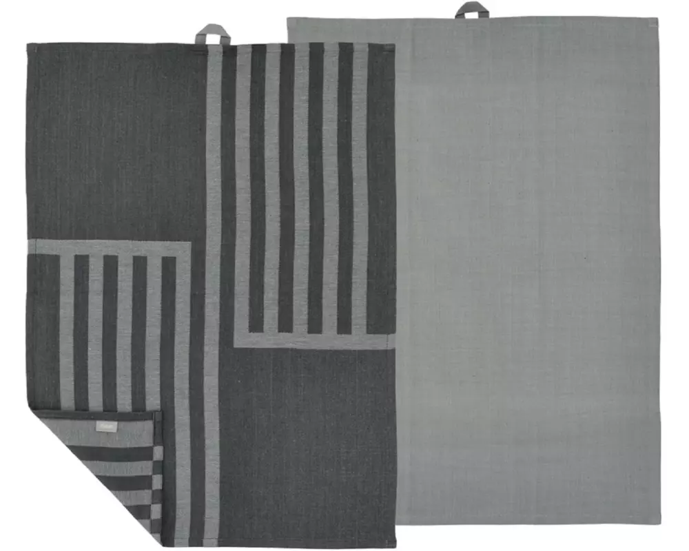 Södahl Geschirrtuch-Set Reflection, 50 x 70 cm, Ash, 2 Stück