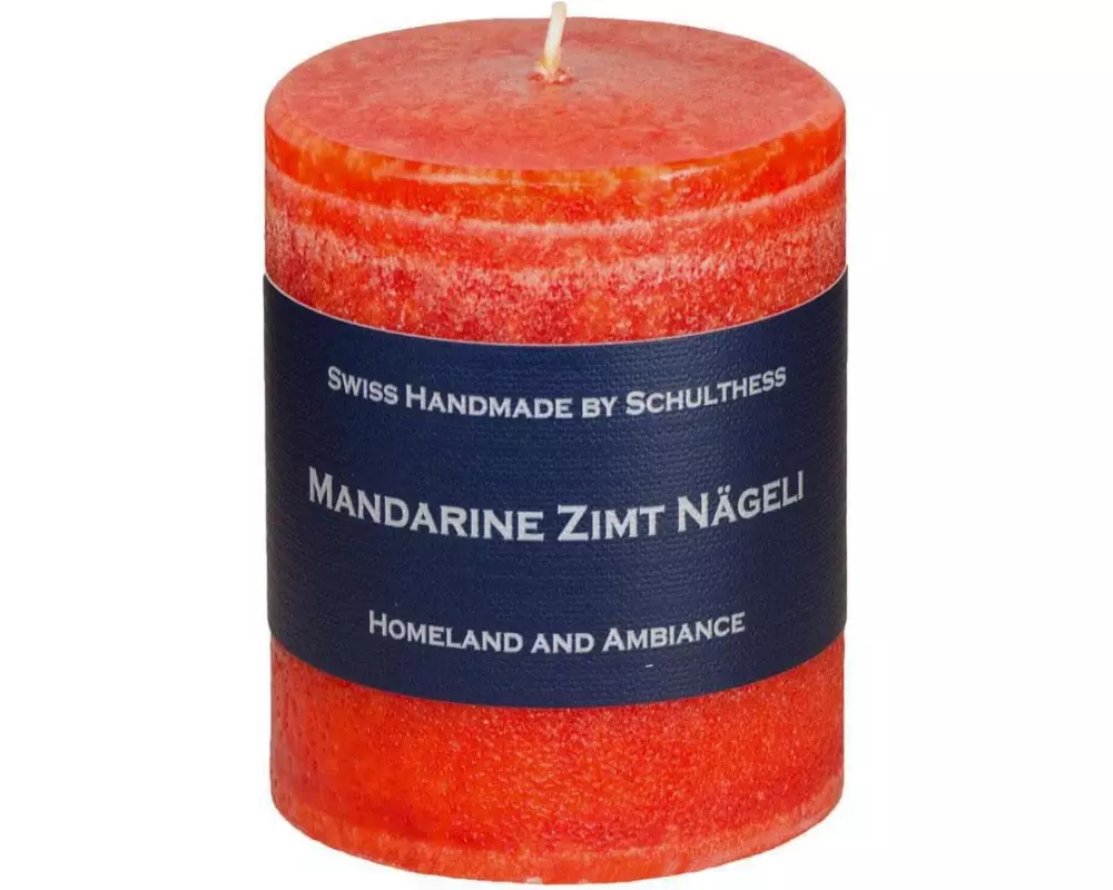 Schulthess Kerzen Duftkerze Mandarine Zimt Nägeli 8 cm