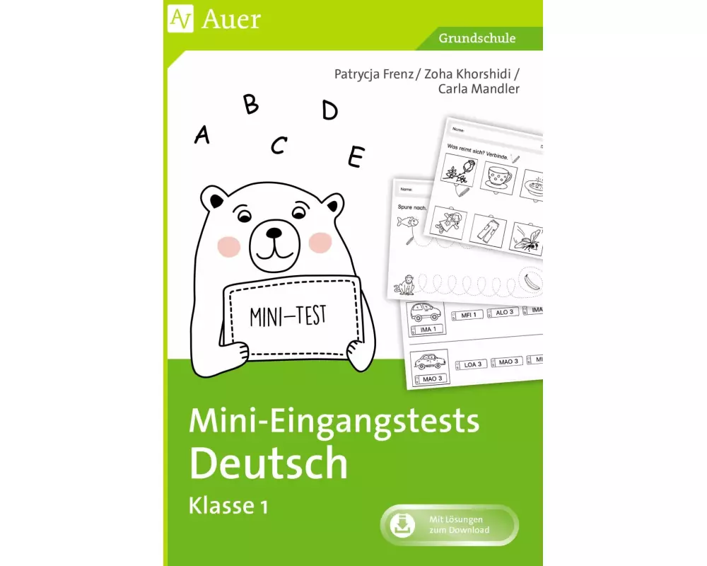 Mini-Eingangstests Deutsch - Klasse 1