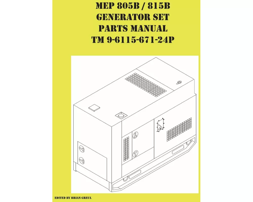 MEP 805B / 815B Generator Set Repair Parts Manual TM 9-6115-671-24P