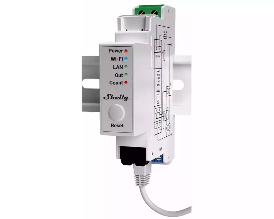 Shelly Einphasen-Energiezähler WiFi-Energy Meter 50 A 1-Phase