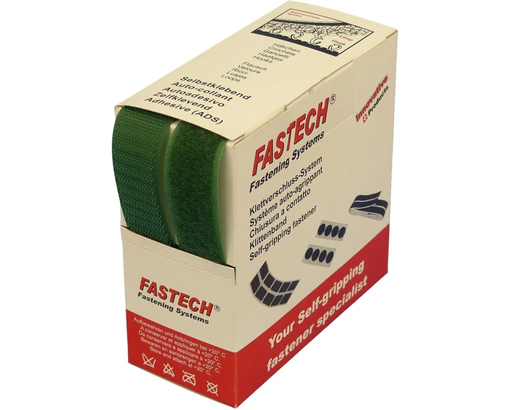 FASTECH Klettband-Box Grün